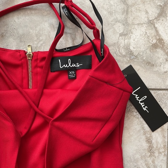 Lulus Red Holiday Party Dress in Size XS - Picture 7 of 8
